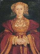 Hans holbein the younger Portrait of Anne of Cleves, oil